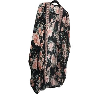 Billabong Floral Open Front Kimono